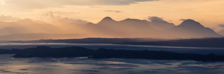 Torridon hills viewed from Skye