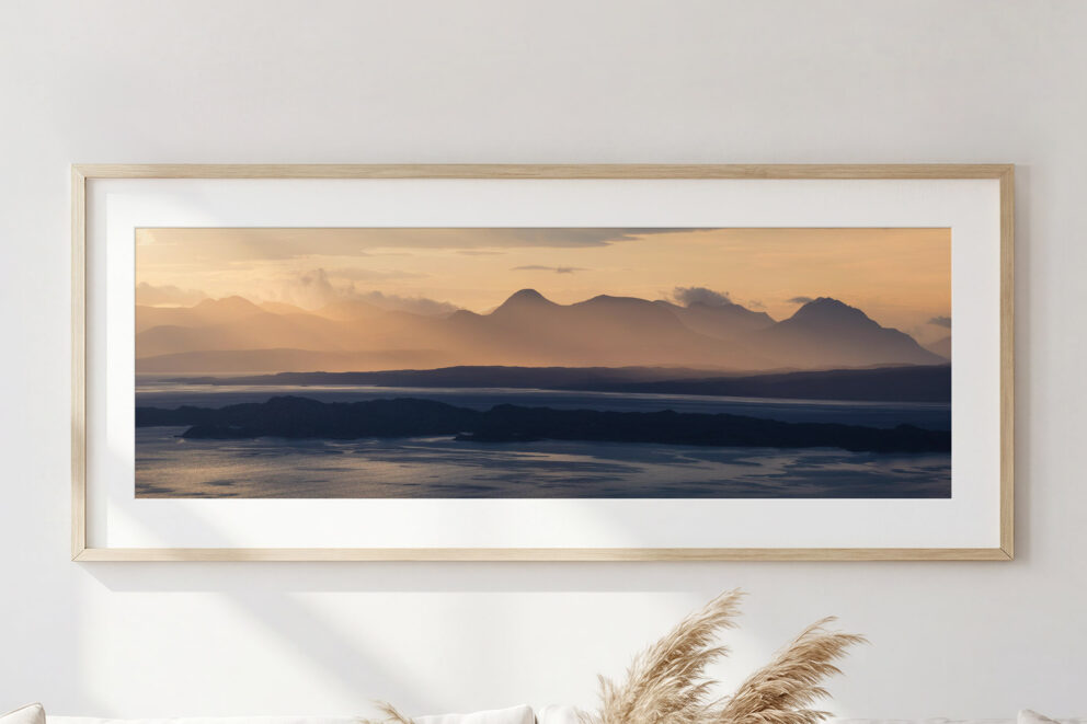 Torridon Mountains from Skye Fine Art Print